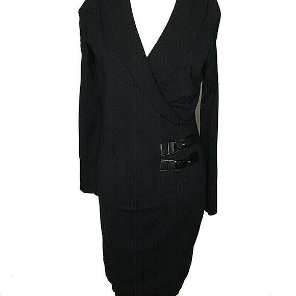 Colleen Lopez Cold Shoulder Faux Wrap Dress - Picture 3 of 6